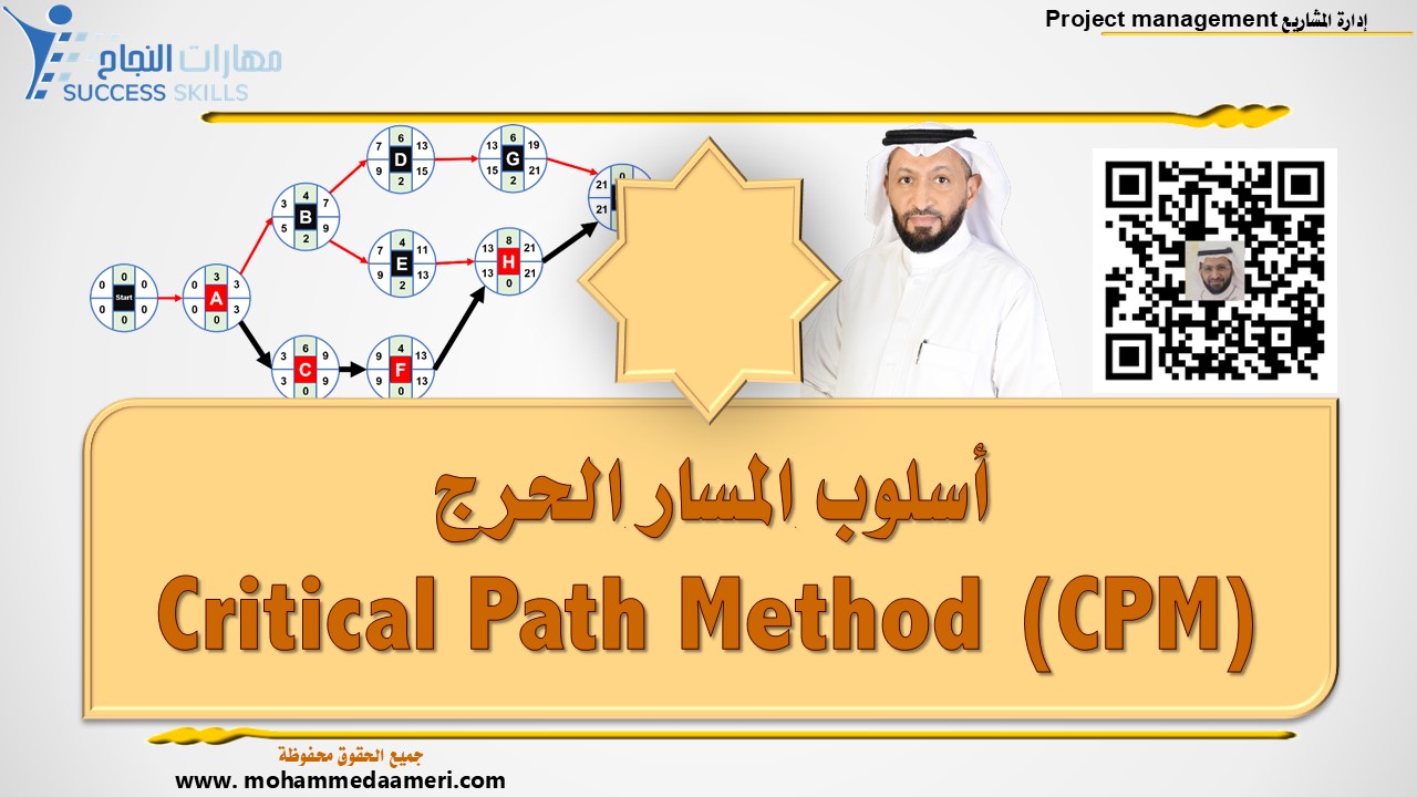 أسلوب المسار الحرج Critical Path Method (CPM)