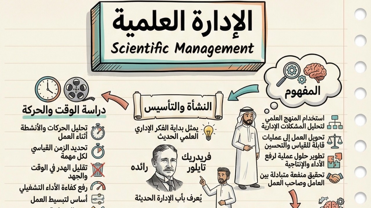 الإدارة العلمية (مدخل رئيسي في المدرسة التقليدية لعلم الإدارة) Scientific Management