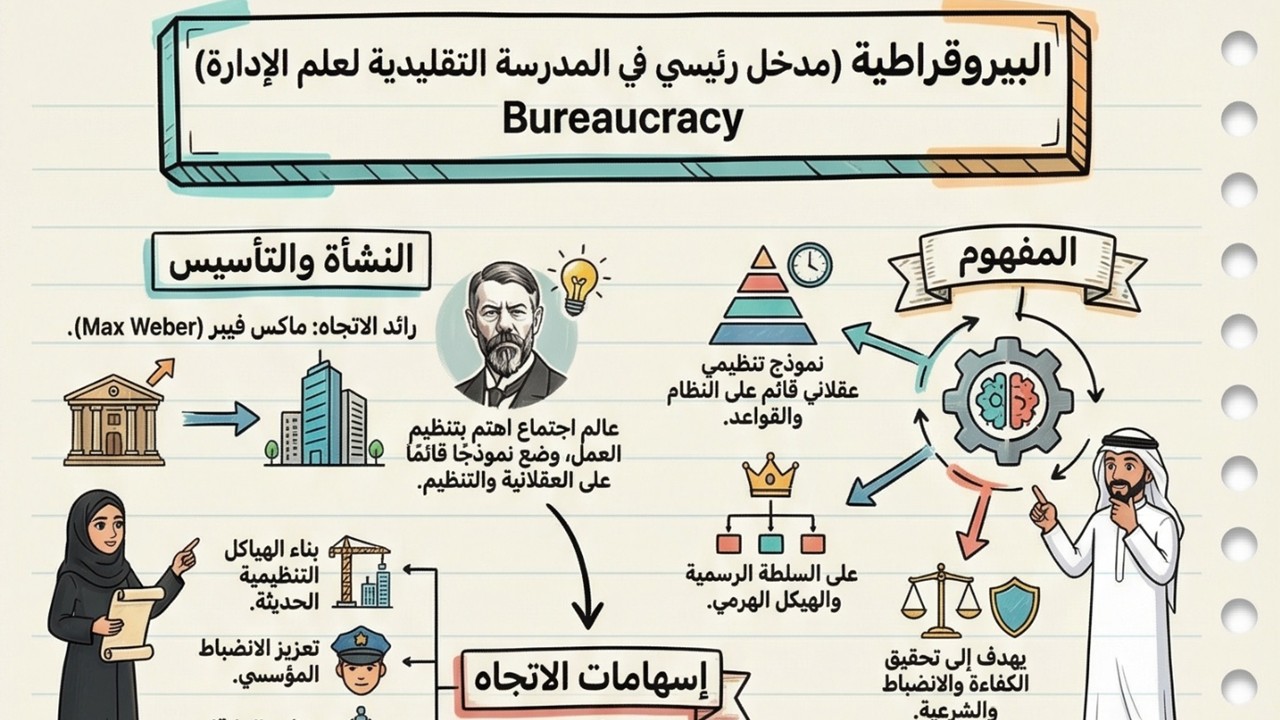 البيروقراطية (مدخل رئيسي في المدرسة التقليدية لعلم الإدارة) Bureaucracy