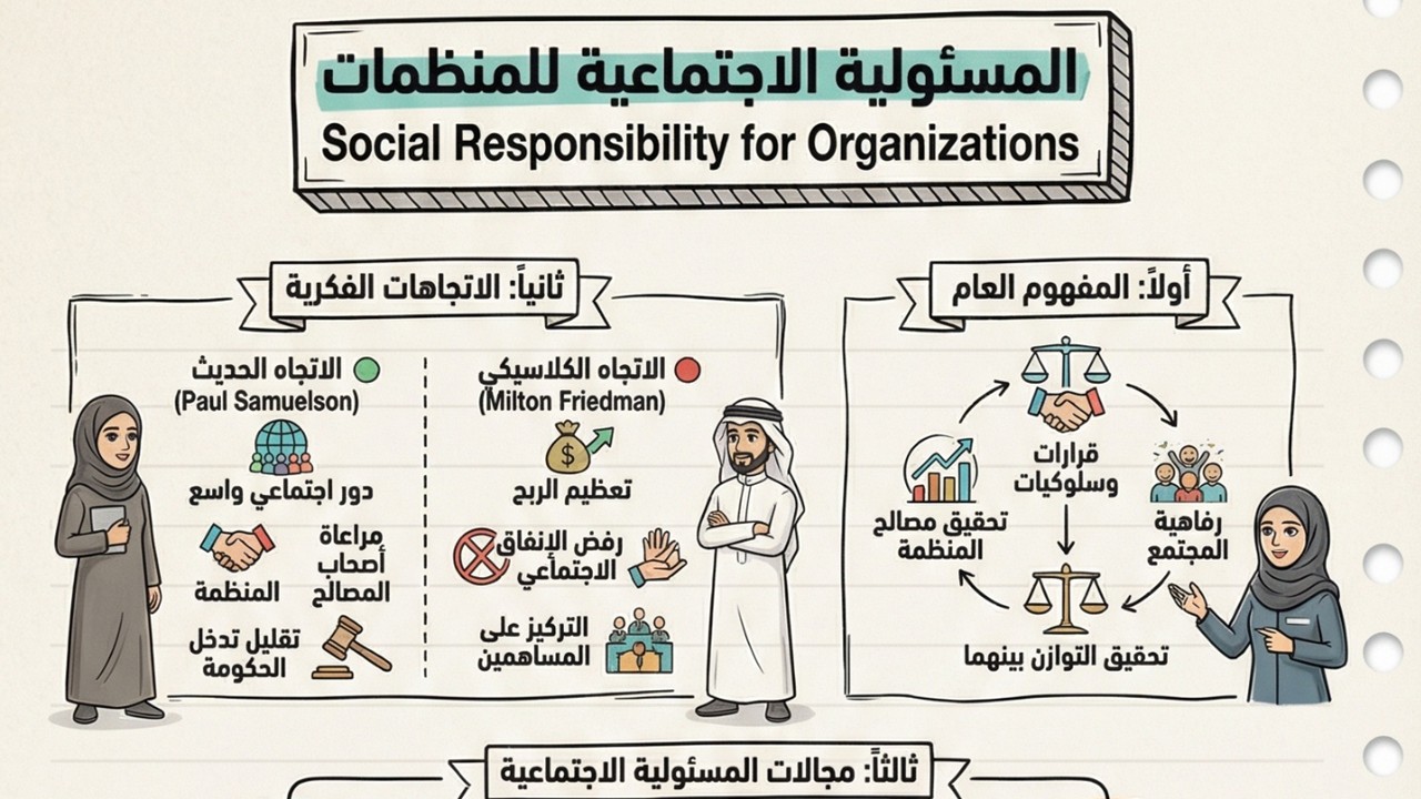 المسئولية الاجتماعية للمنظمات Social Responsibility for Organizations