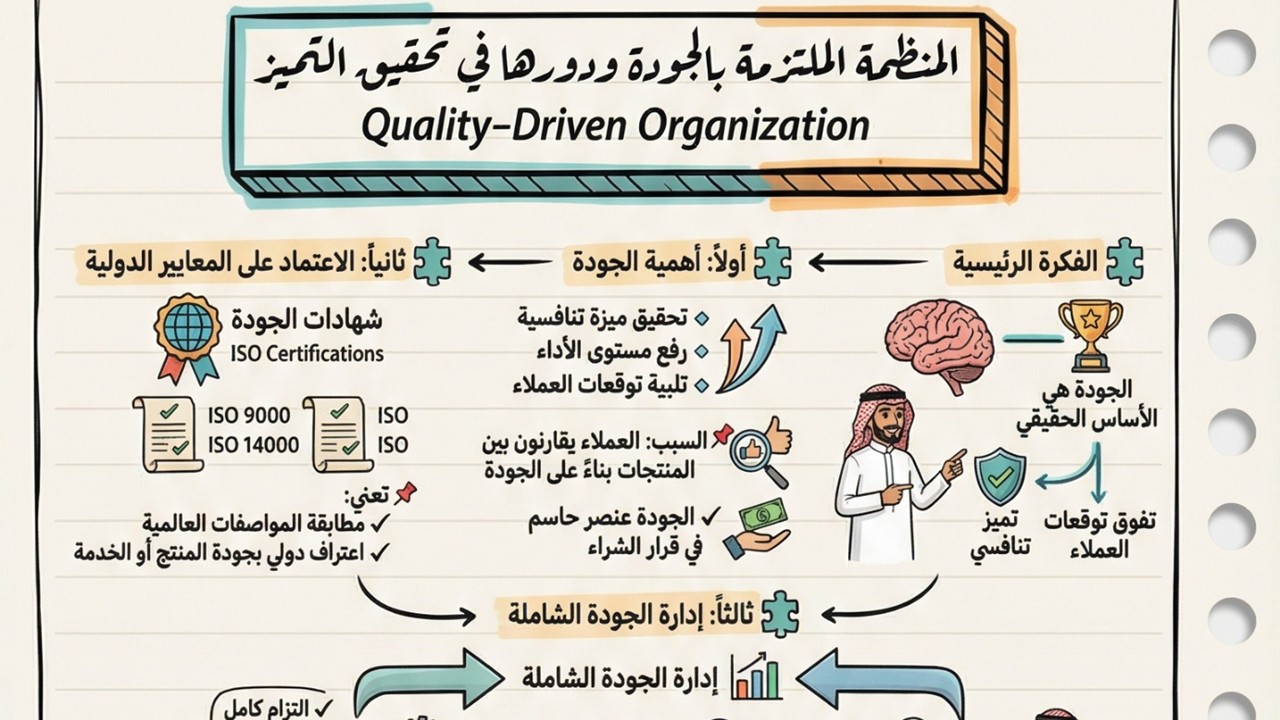 المنظمة الملتزمة بالجودة ودورها في تحقيق التميز Quality-Driven Organization